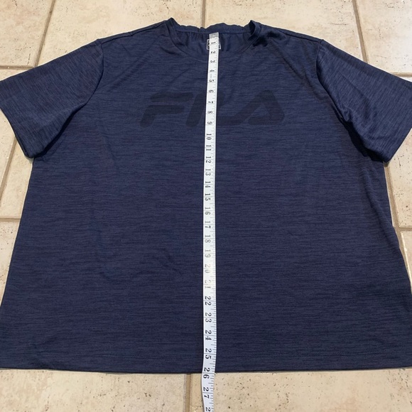 FILA Men's Navy Blue Athletic T-shirt, Size XL - Picture 2 of 5